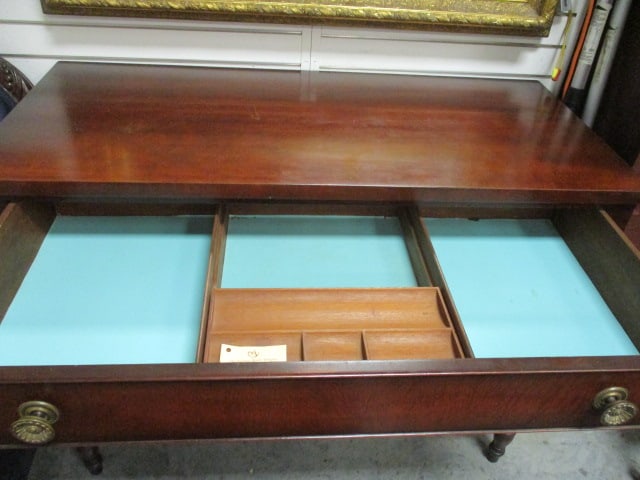 Vintage Kindel Grand Rapids Empire Style Mahogany 3 Drawer Chest - 4