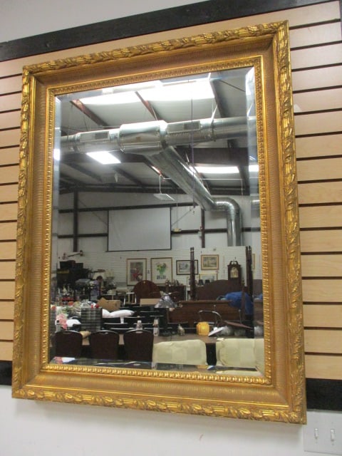 La Barge Neoclassical Gold Gilt Beveled Mirror (1 of 2)