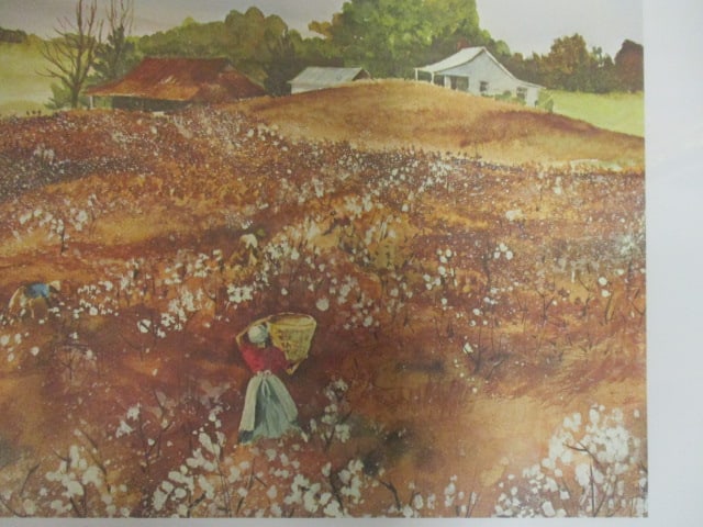 Unframed Limited Edition "Fields of Cotton" Print of Watercolor by Joann Jacks Cataldo - 3