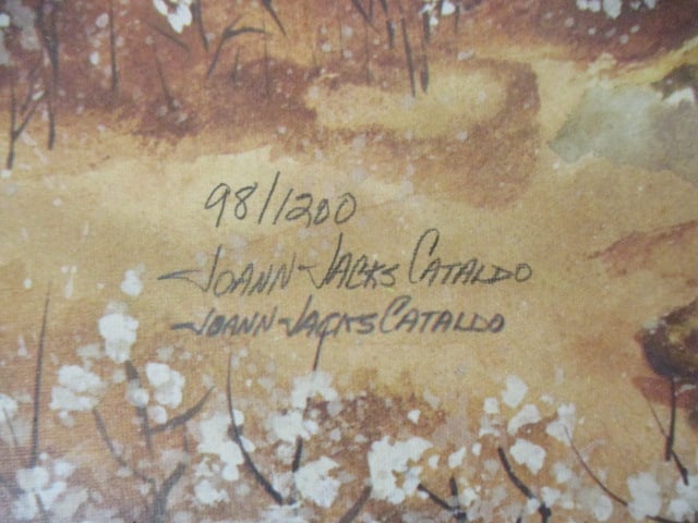 Unframed Limited Edition "Fields of Cotton" Print of Watercolor by Joann Jacks Cataldo - 4