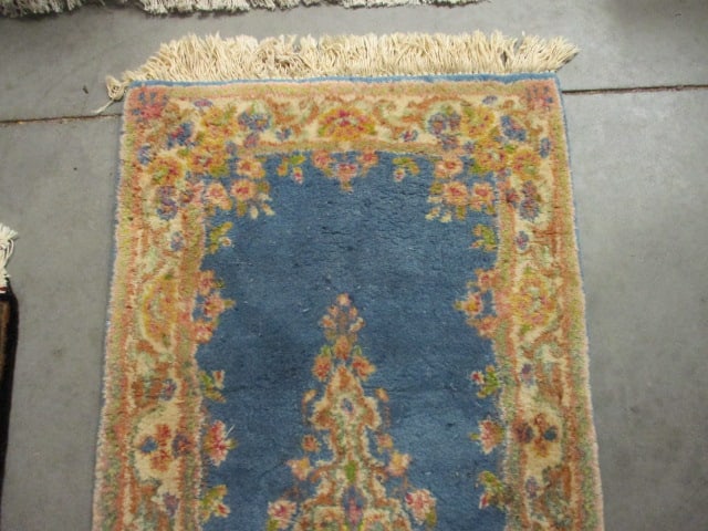 Vintage Basiran Genuine Oriental Rugs 100% Wool Pile "Super Kerman Kanape" Design Runner - 2