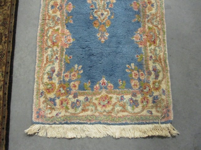 Vintage Basiran Genuine Oriental Rugs 100% Wool Pile "Super Kerman Kanape" Design Runner - 4