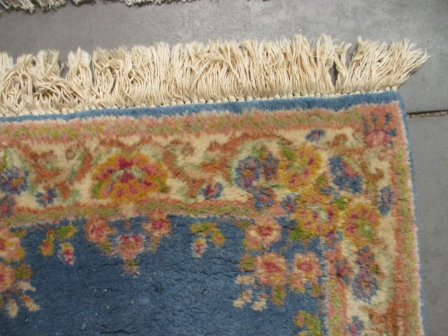 Vintage Basiran Genuine Oriental Rugs 100% Wool Pile "Super Kerman Kanape" Design Runner - 5