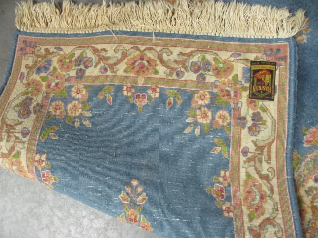 Vintage Basiran Genuine Oriental Rugs 100% Wool Pile "Super Kerman Kanape" Design Runner - 7