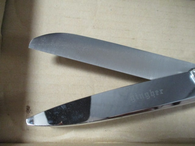 Cutco No. 47 Wood Handle Knife, Gerber Miming Knife and Gingher Shears - 6