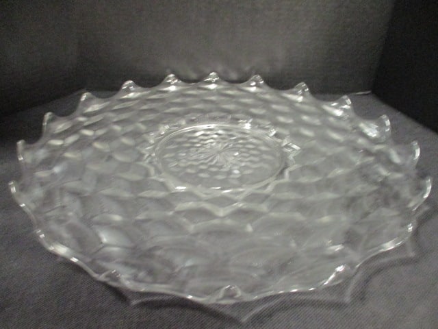Vintage Fostoria American Clear Platter: 19 3/4"dia