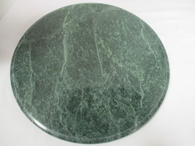 Green Marble Cheese/Charcuterie Board: 14 1/4"dia