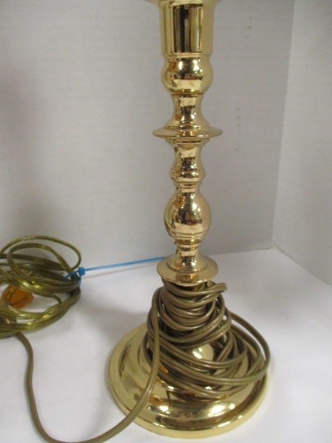 Brass Candlestick Desk Lamp and Mackenzie Child Inspired Desk Lamp - 6