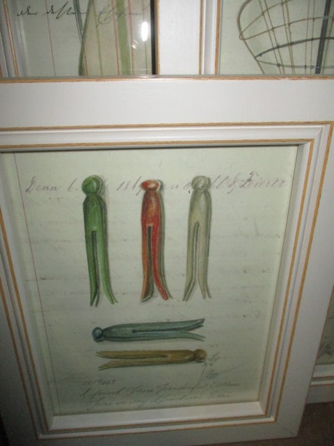Six Framed Spicher & Co. Laundry Themed Prints - 5