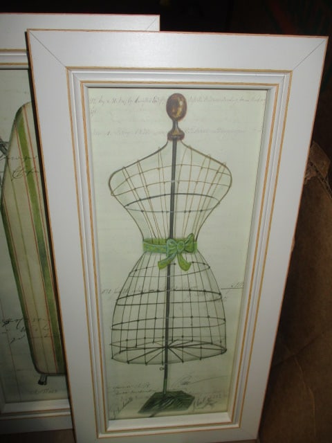 Six Framed Spicher & Co. Laundry Themed Prints - 6