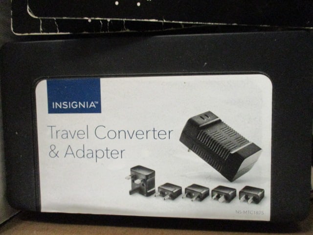 Insignia Travel Converter & Adapter Kit, Magnesium Fire Starters, Travel Game, - 4