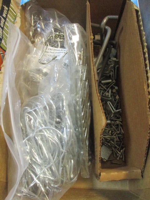 Lot of Split Ring Hooks, Shower Curtain Rings, and Shelf Brackets (1 of 4)