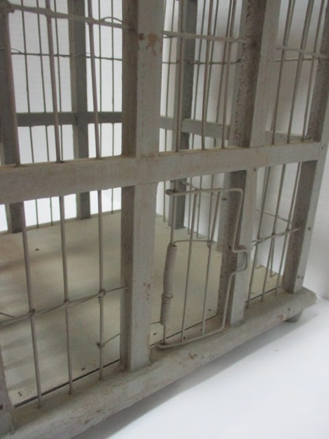Wood and Wire Bird Cage - 3