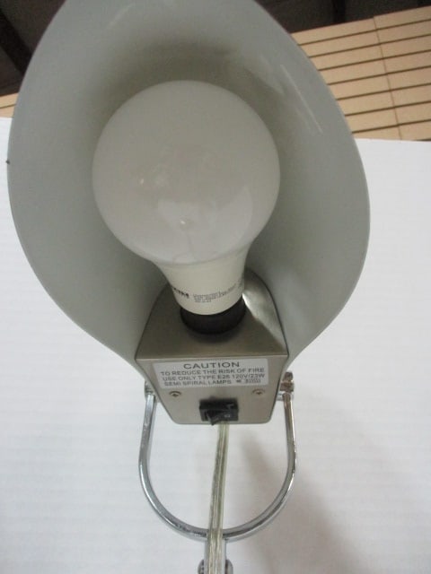 Genesis Light Corp. Chrome Swing Arm Desk Lamp - Model #GN4154TU2 - 2