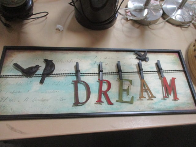 Home Accents "Dream" 3-D Metal Wall Art: 32" x 12 1/4"