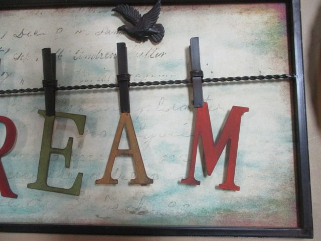 Home Accents "Dream" 3-D Metal Wall Art - 2