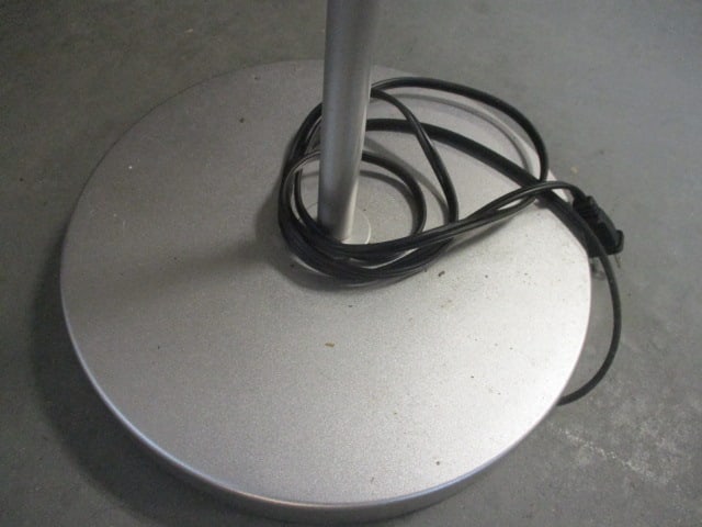 Contemporary Brushed Steel Gooseneck 5-Light Floor Lamp - 4