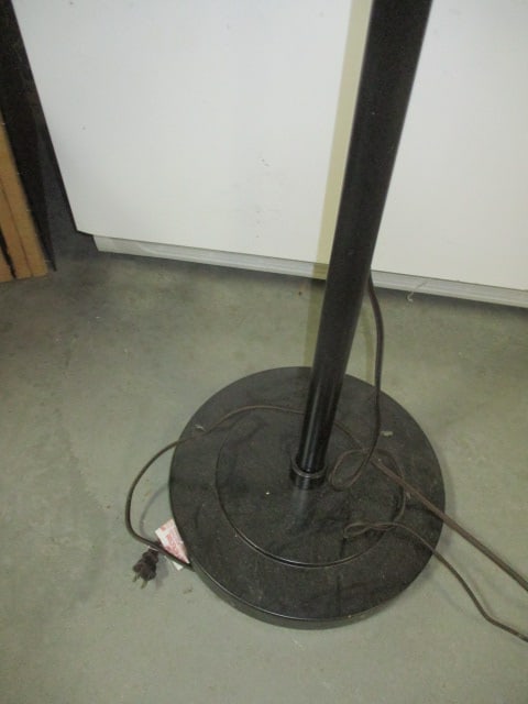 Industrial Black Metal Pulley Floor Lamp - 5