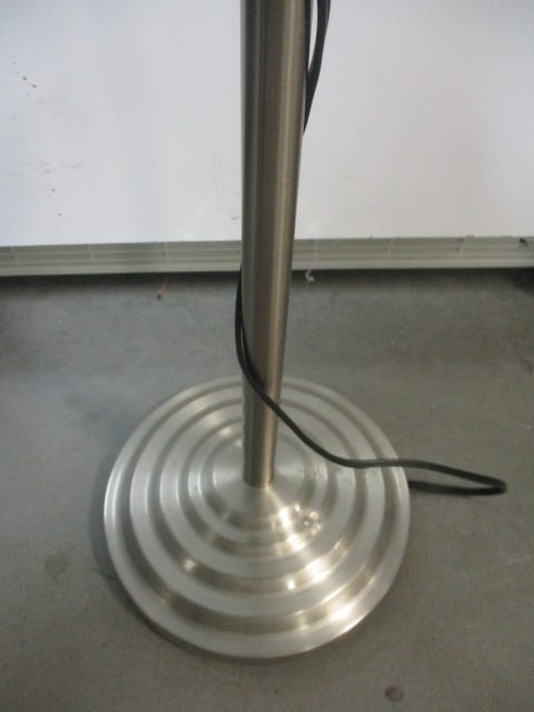 Contemporary Chrome Adjustable 3-Light Floor Lamp - 4