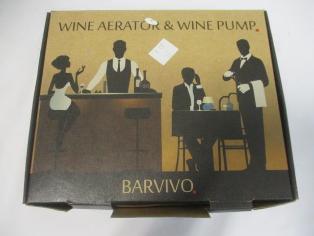 Barvivo Wine Aerator & Wine Pump in Original Box: appears unused