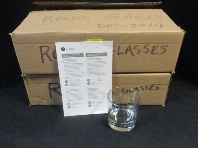 Set of 24 Libbey Rocks Glasses: 3 1/2" each