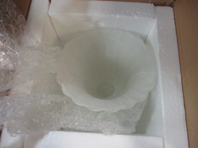 3 Frosted Glass Shades: 5" each