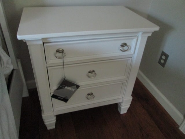 Like New Ashley White Millenium Collection 3 Drawer Nightstand (1 of 5)