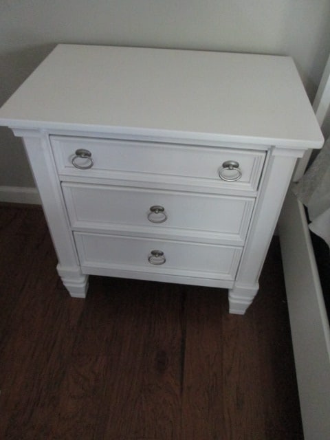 Like New Ashley White Millenium Collection 3 Drawer Nightstand (1 of 5)