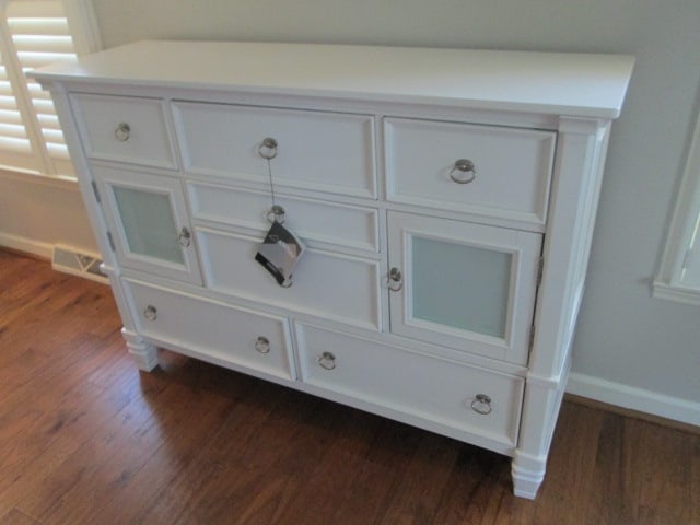 Like New Ashley White Millenium Collection Tall Gentleman's Dresser (1 of 8)