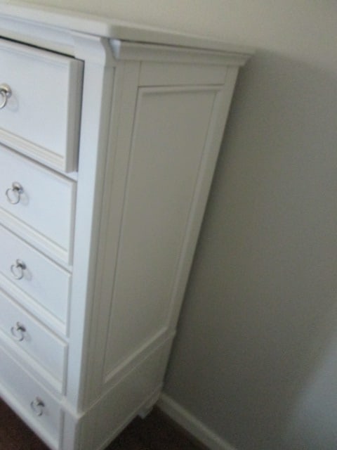 Like New Ashley White Millenium Collection 5 Drawer Chest - 5
