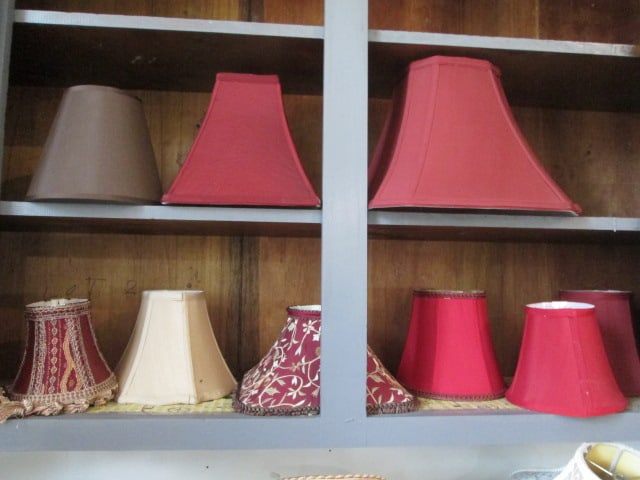 Grouping of Small-Medium Size Lamp Shades: see pictures and preview for styles, Local Pickup Only