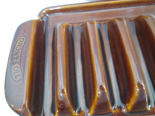 Tio Sancho Pottery Taco Tray and Tortillas Keeper with Warming Tile - 2