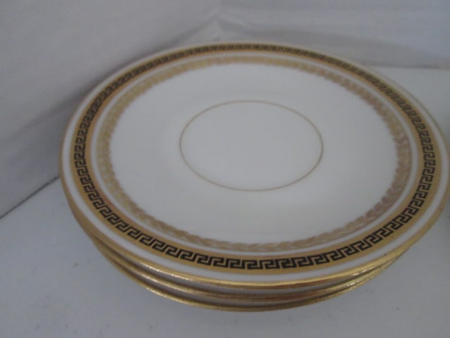Limoges Saucers, Hyalyn Fruit Plates and Royal Albert 1st Edition "Happy Birthday" Plate - 2