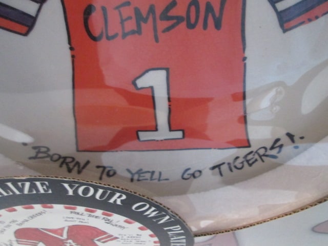 New in Box Magnolia Lane Make It Personal "Clemson Born to Yell Go Tigers!" Bowl - 3