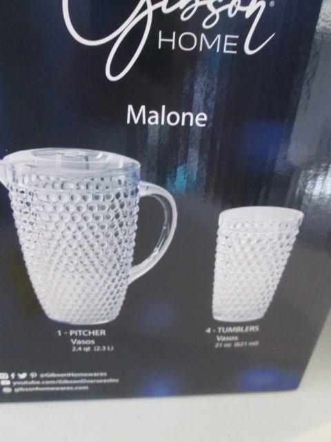 Two New in Box Gibson Home "Malone" 5 Piece Pitcher Sets - 3