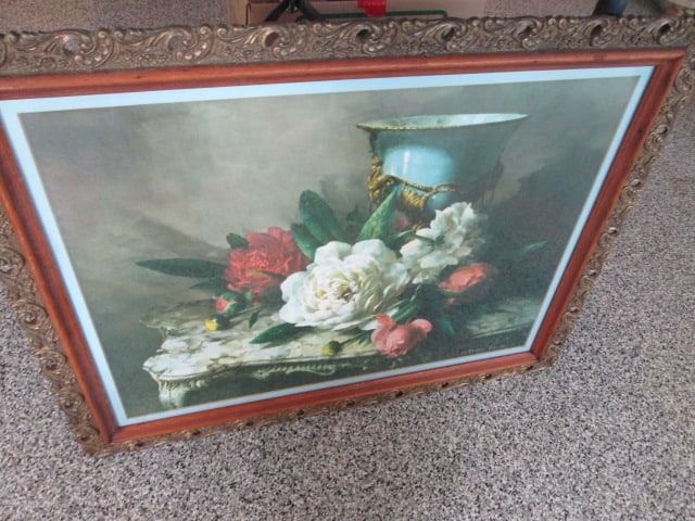 Two Vintage Framed Lithograph Prints - 4