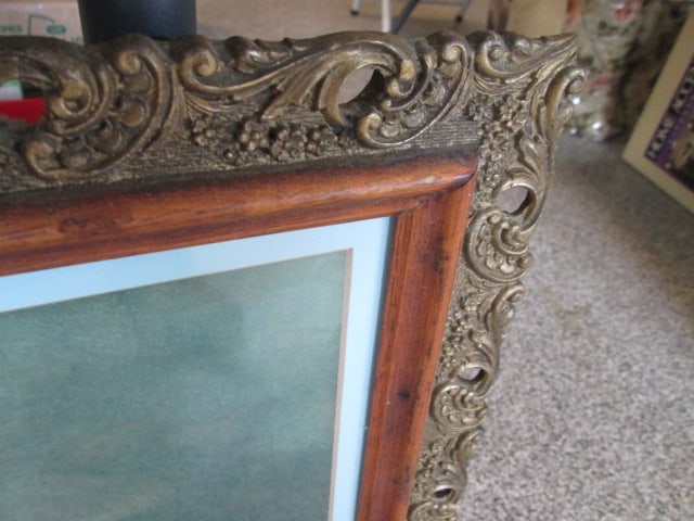 Two Vintage Framed Lithograph Prints - 6