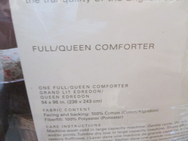 New Lauren by Ralph Lauren Full/Queen York Rose Floral Comforter - 2