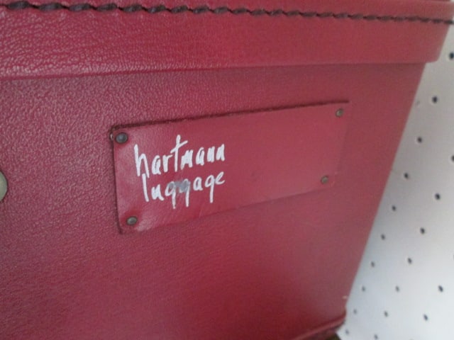 Hartmann Luggage Red Leather Travel Case - 6