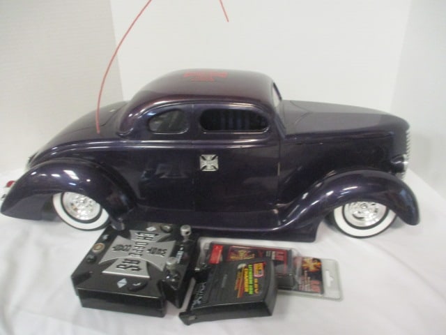 West Coast Choppers Replica of 1936 Ford Coupe Radio Controlled Toy Car: with Remote, Battery, and Charger, 27" x 9 1/2"