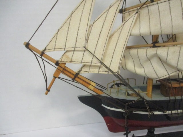 Vintage "Cutty Sark" Wooden Model Clipper Ship - 2