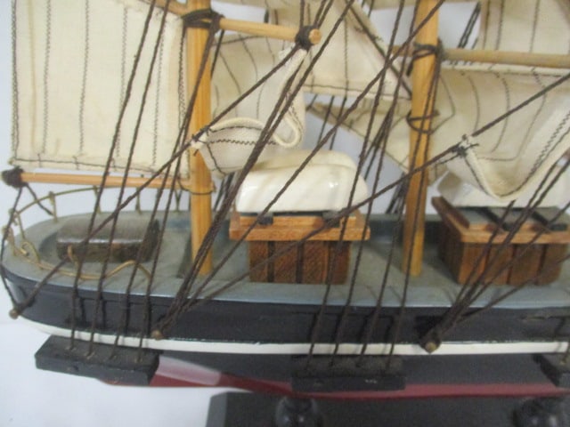 Vintage "Cutty Sark" Wooden Model Clipper Ship - 4
