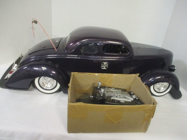West Coast Choppers Replica of 1936 Ford Coupe Radio Controlled Toy Car: with Remote, Battery, and Charger, 27" x 9 1/2"