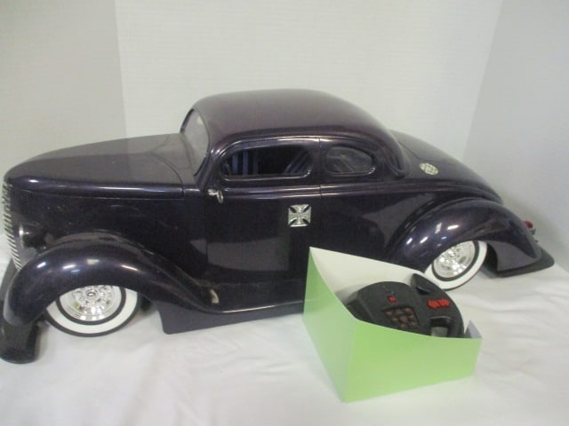 West Coast Choppers Replica of 1936 Ford Coupe Radio Controlled Toy Car: with Remote and Battery, 27" x 9 1/2", different remote (unsure if works)