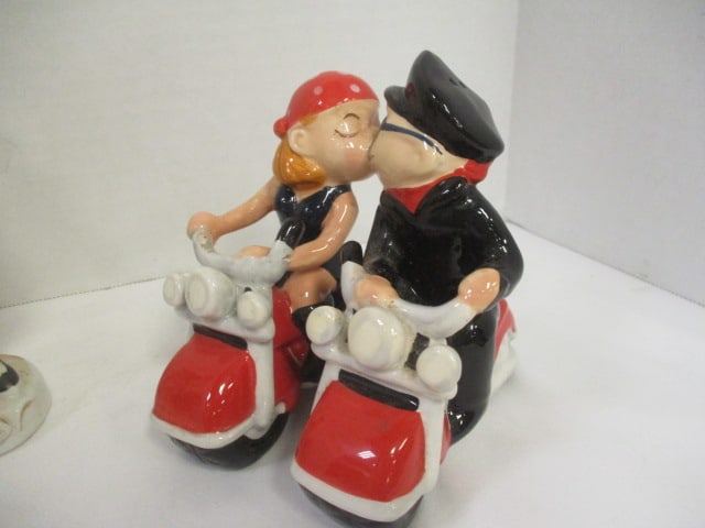 Lot of Vintage Porcelain Ceramic Figurines and Salt & Pepper Shakers - 2