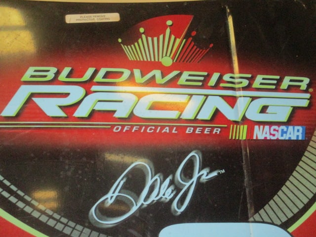 Dale Earnhardt Jr. Budweiser Racing NASCAR Car Hood Metal Sign - 2