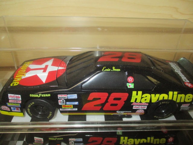 2 Racing Champions "Ernie Irvan #28" Die Cast Model Cars in Plastic Display - 2