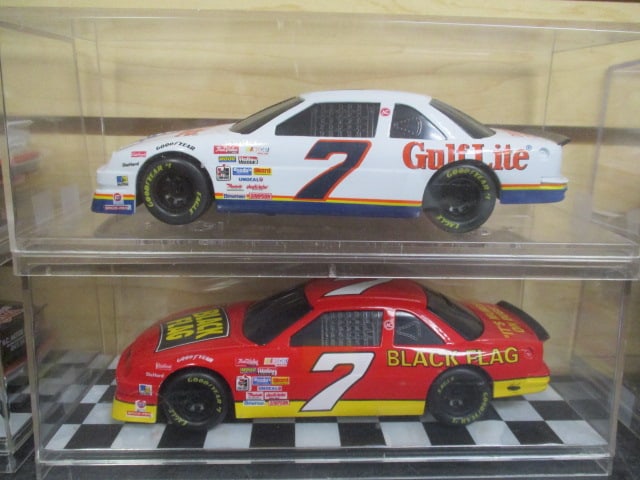 2 Racing Champions "NASCAR #7" Die Cast Model Cars in Plastic Display (1 of 4)