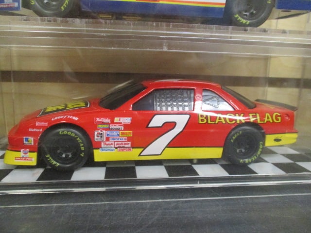 2 Racing Champions "NASCAR #7" Die Cast Model Cars in Plastic Display - 3