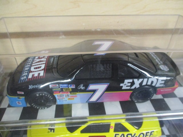 2 Racing Champions "NASCAR #7" Die Cast Model Cars in Plastic Display - 2